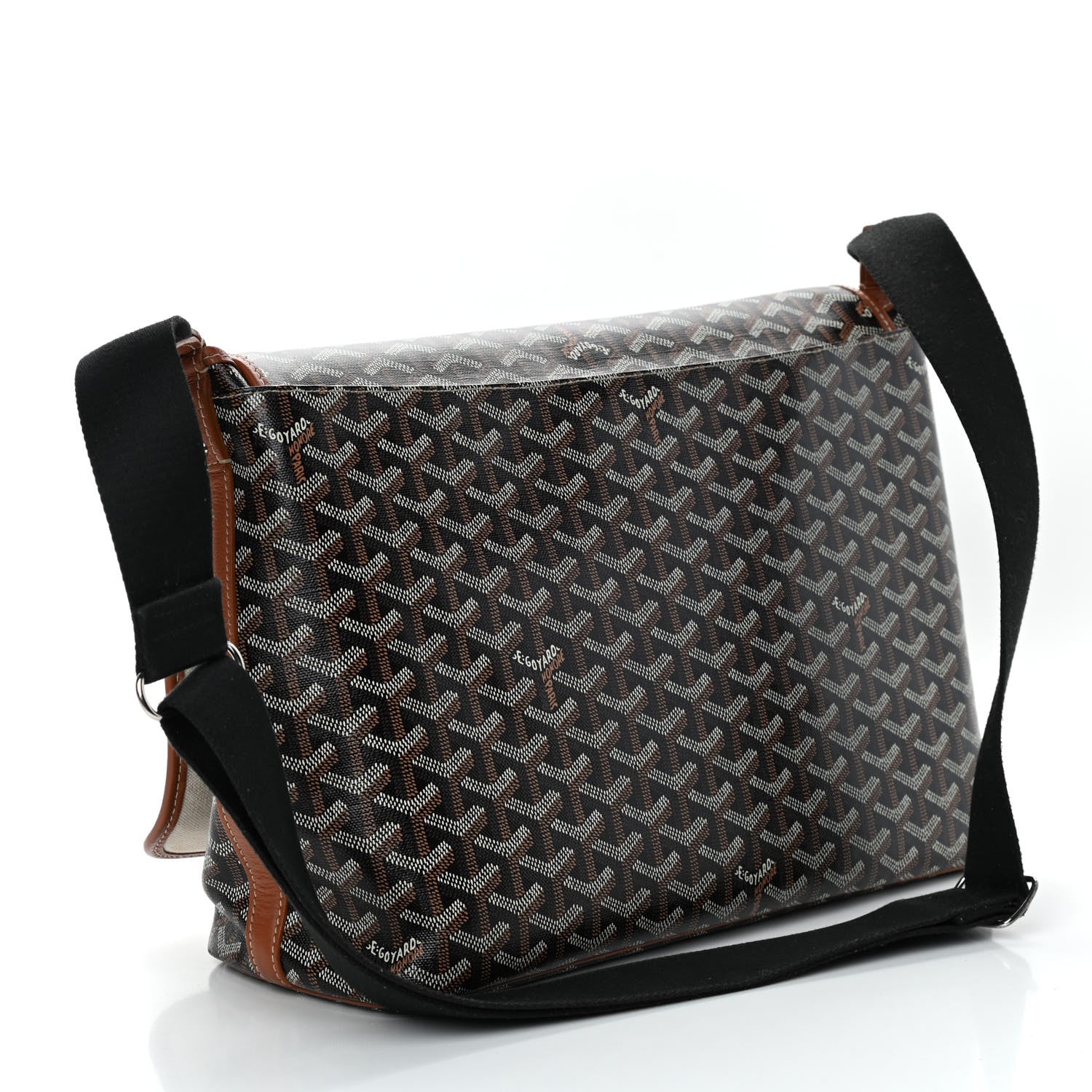 Goyard Goyardine Capetien Messenger Bag Black Gold 2 of 4