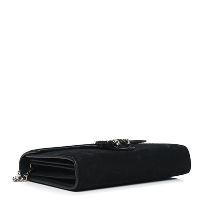 Gucci Suede Mini Dionysus Chain Wallet Black 3 of 6