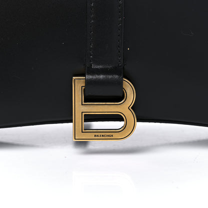 Balenciaga Shiny Box Calfskin Hourglass Tote Black 6 of 8