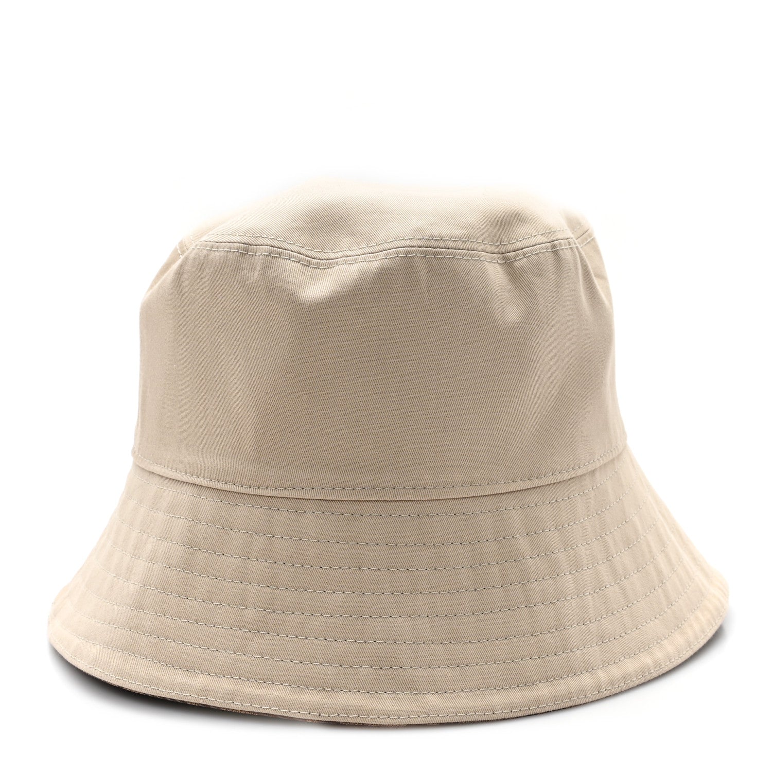 Fendi Technical Fabric FF Reversible Bucket Hat S Tobacco Beige 9 of 13