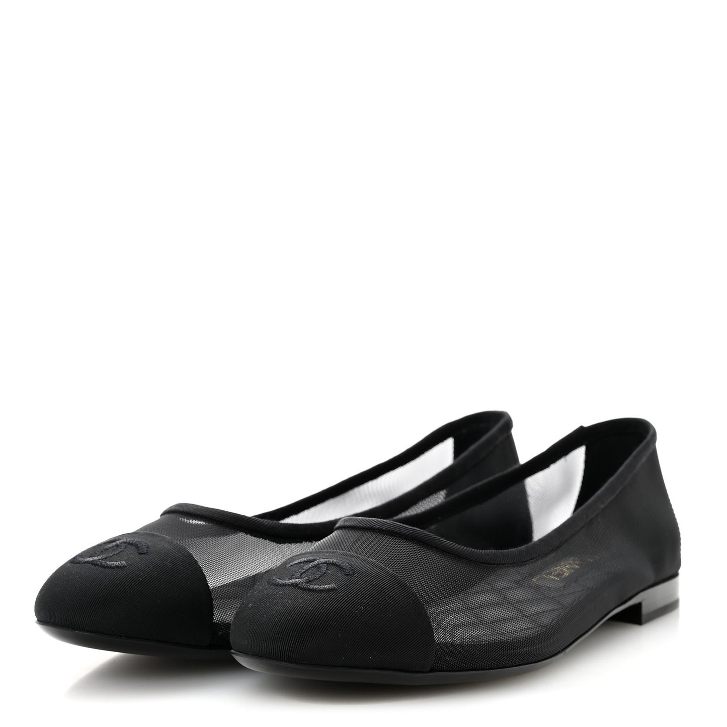 Mesh CC Ballerina Flats 38.5 Black