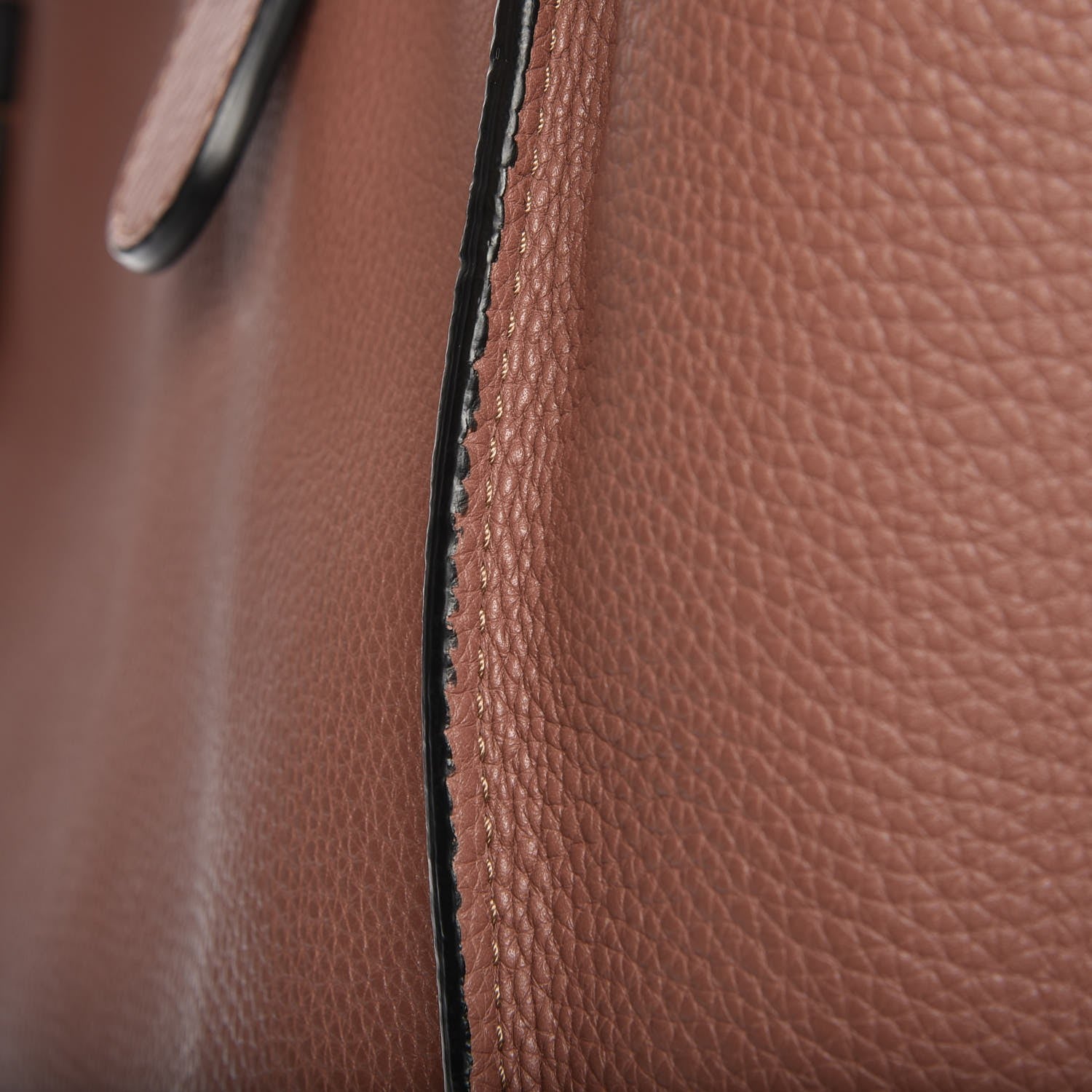Valentino Garavani Grained Calfskin To Be Cool Tote Brownish 11 of 11