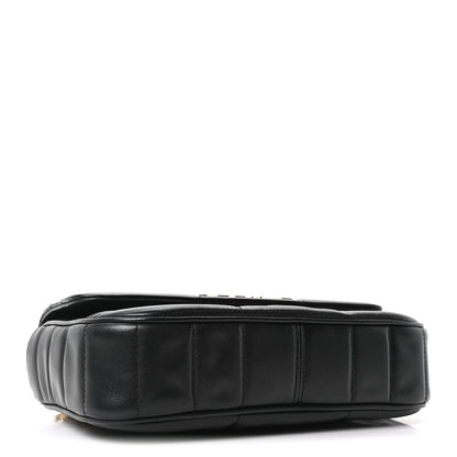 Celine Goatskin Matelasse Chain Shoulder Bag Black 4 of 9