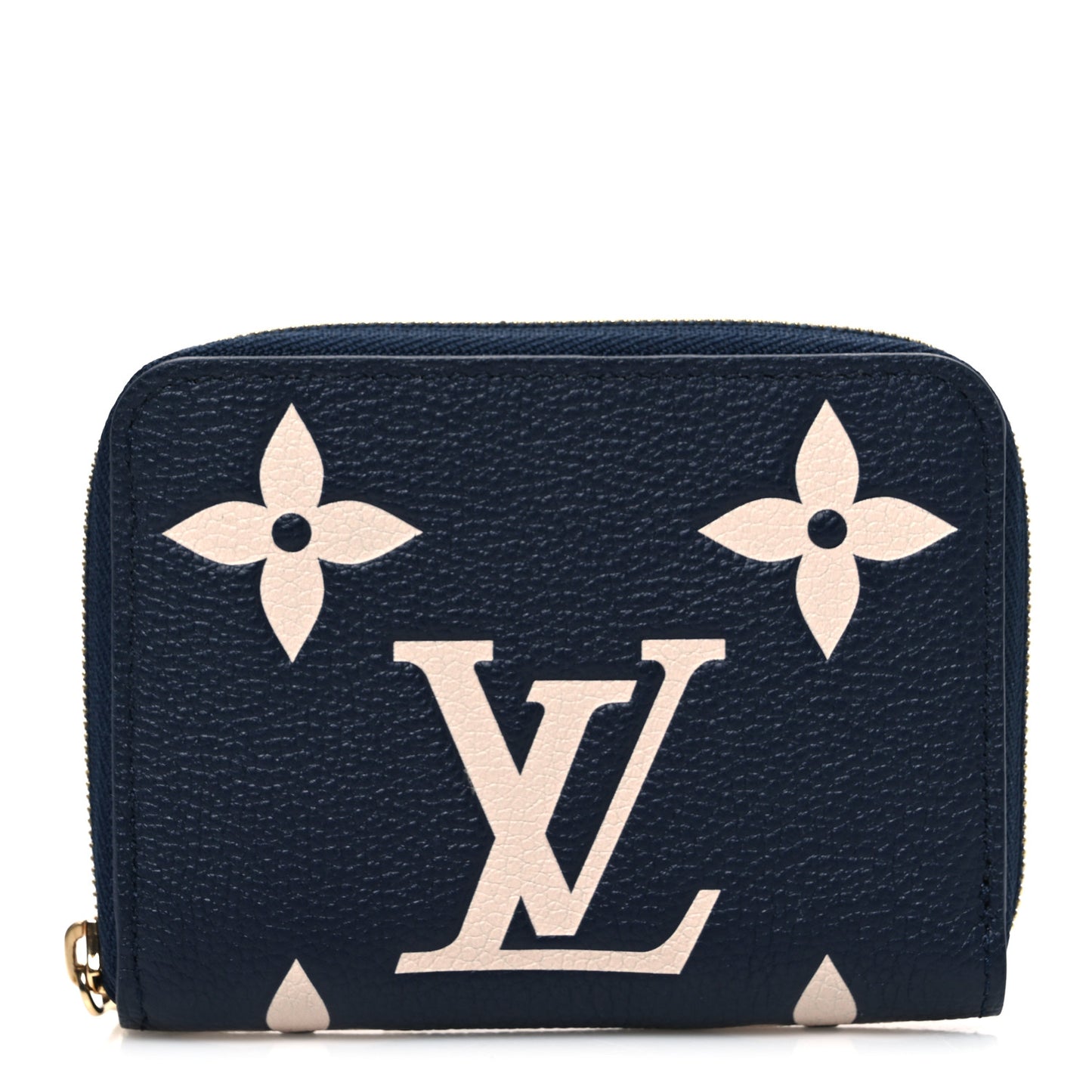 Empreinte Monogram Giant Zippy Coin Purse Navy Creme
