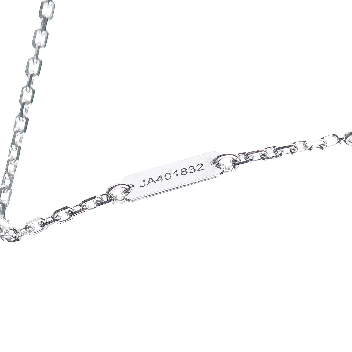 18K White Gold Diamond Small Frivole Pendant Necklace