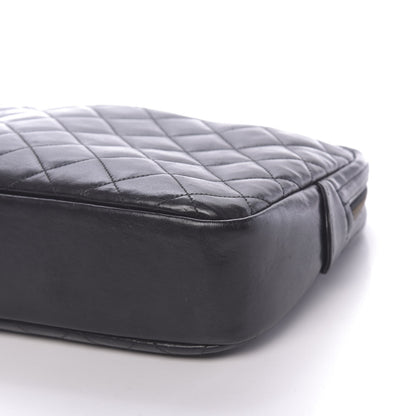 Chanel Lambskin Quilted Medium Camera Case Black 10 of 11