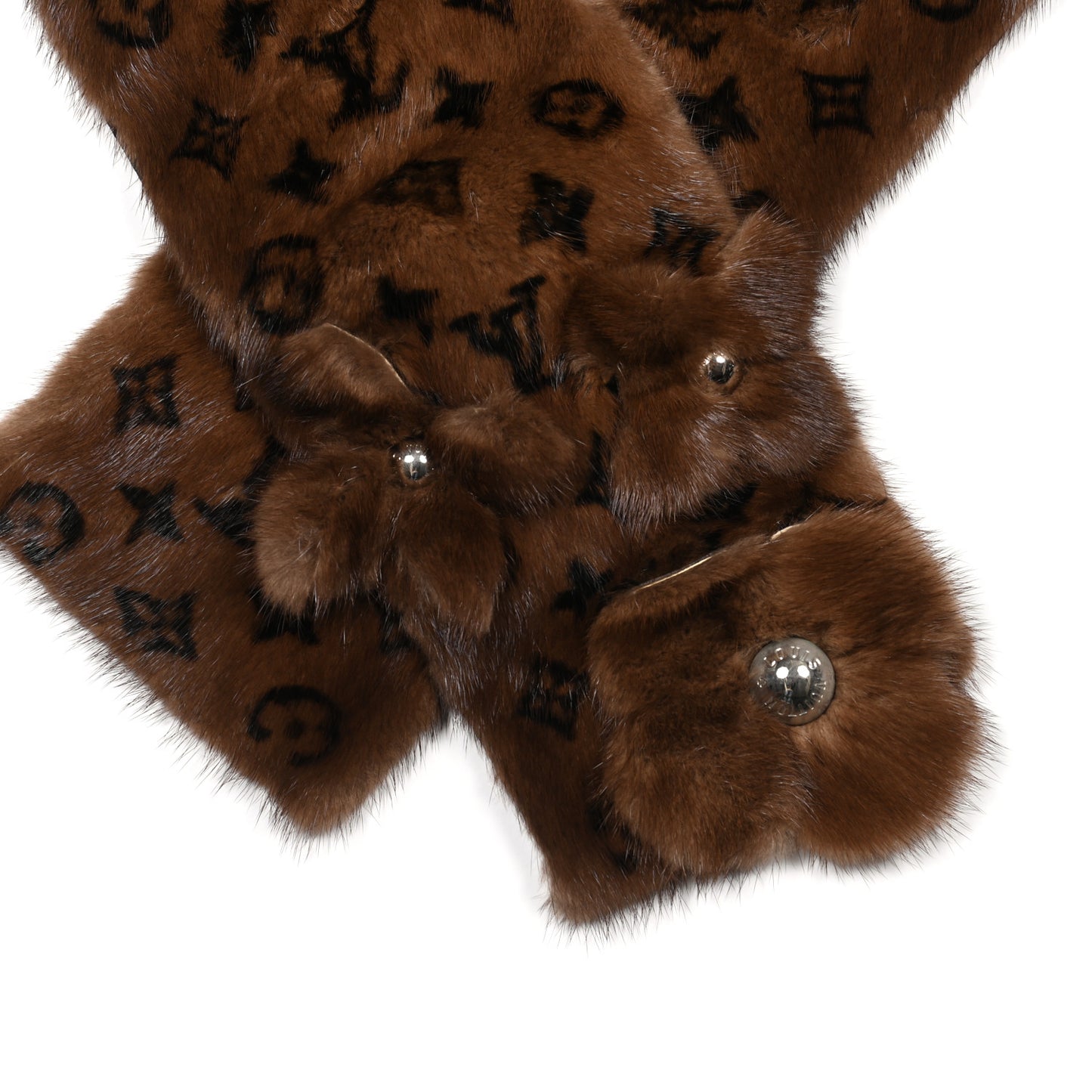 Monogram Mink Fur Stole