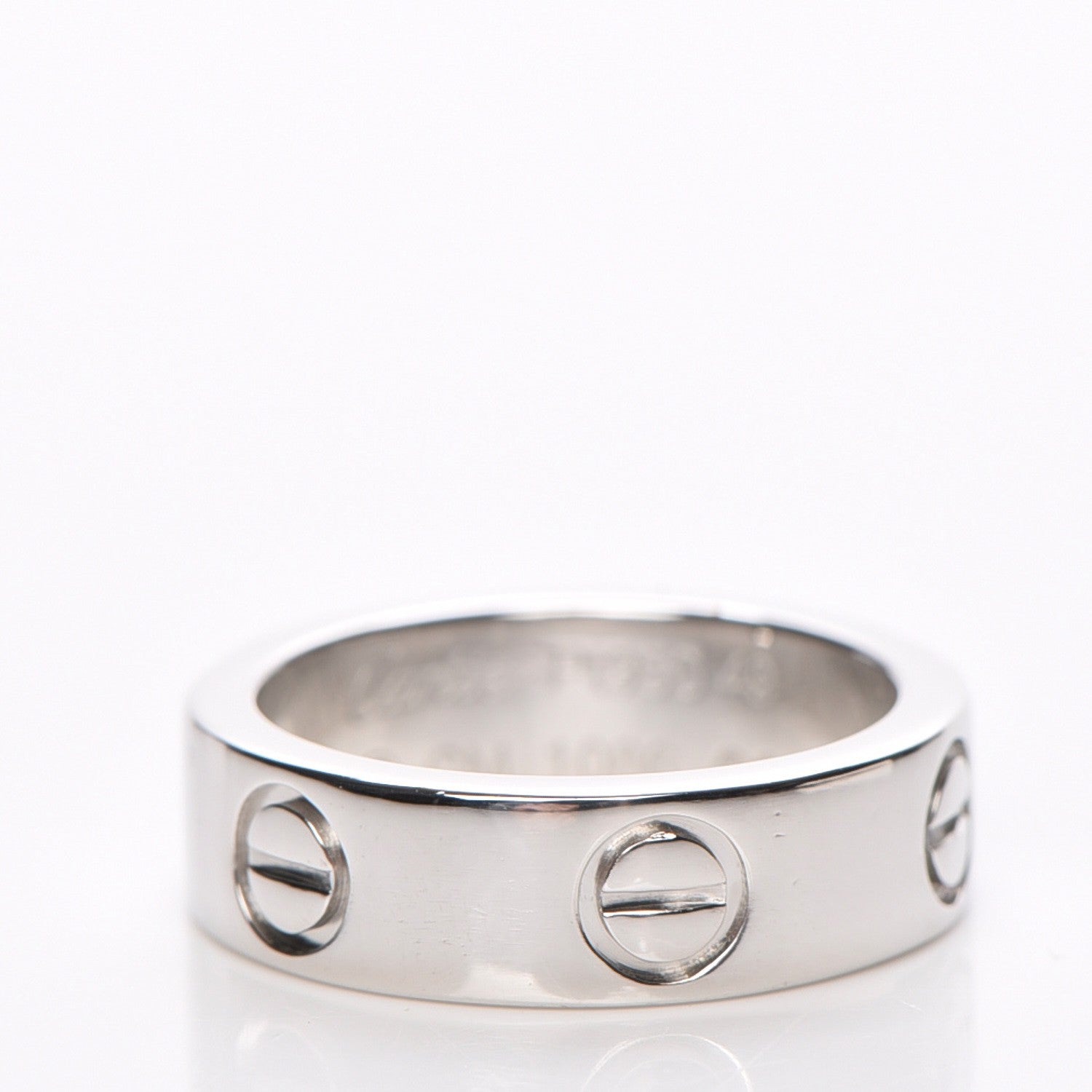 Cartier Platinum Diamond 5.5mm LOVE Ring 49 4.75 3 of 6