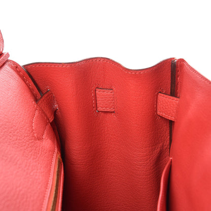 Hermes Togo Birkin 30 Rouge Pivoine 17 of 37