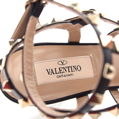 Valentino Garavani Nappa Rockstud Gladiator 105mm Sandals 36.5 Black 8 of 11