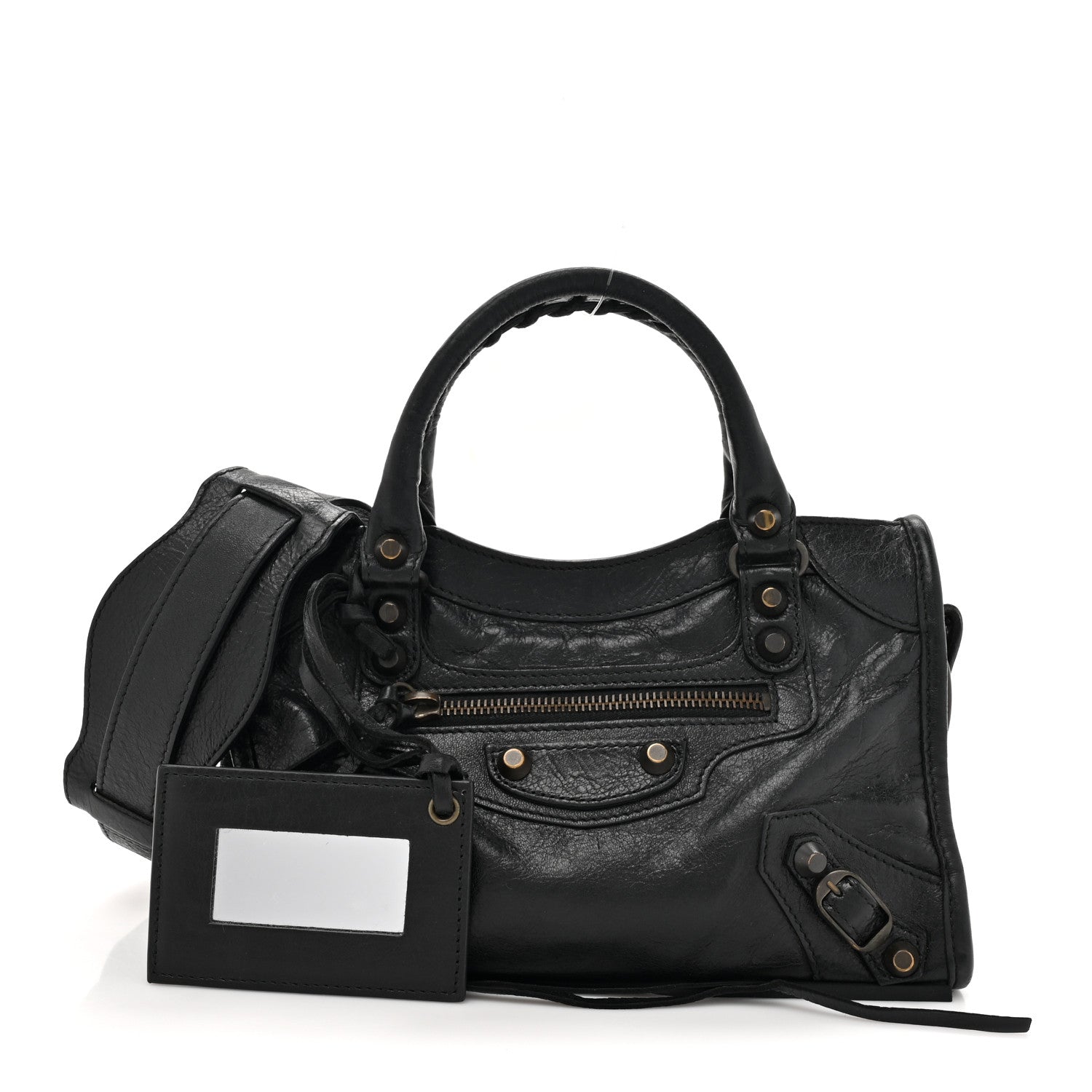 Balenciaga Agneau Classic Hardware Mini City Black 3 of 17