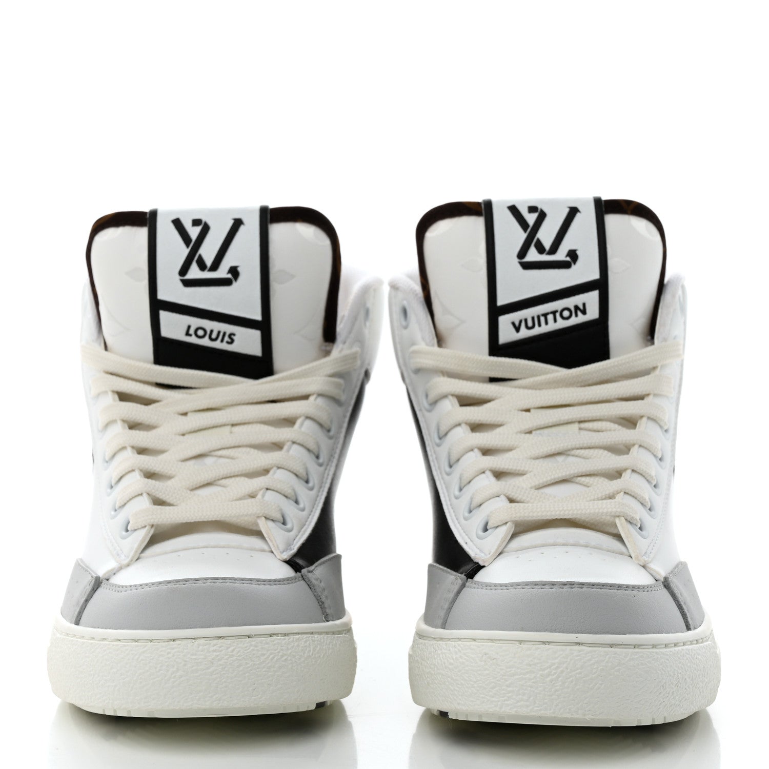 Louis Vuitton Recycled Polyester Charlie Sneakers 36 White Cacao Brown 2 of 10
