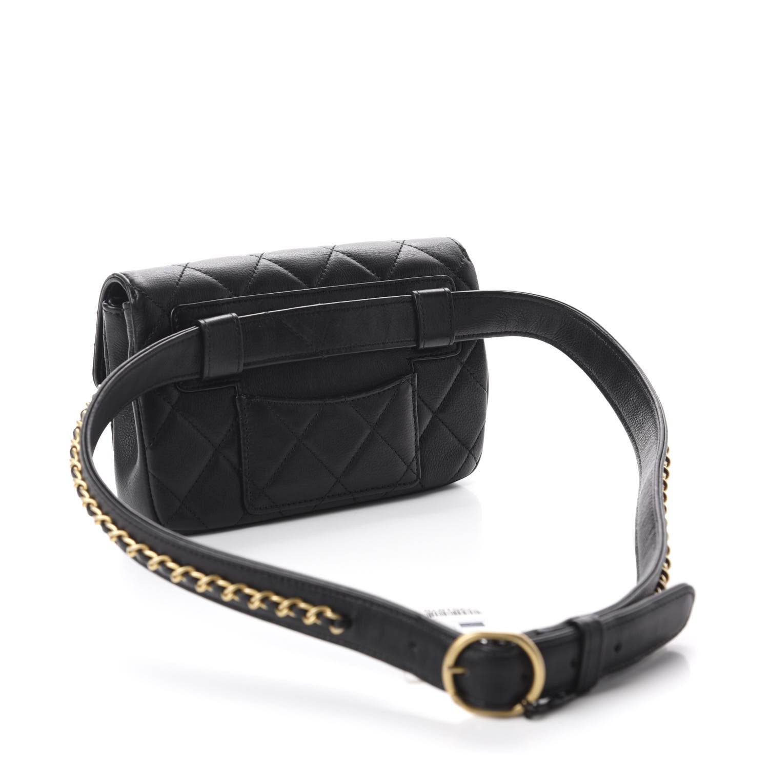 Chanel Calfskin Quilted Flap Waist Bag Black 3 of 11