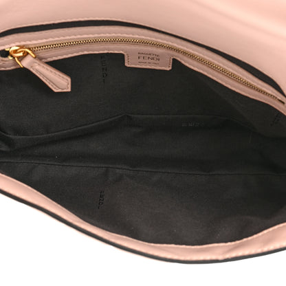 Fendi Nappa FF 1974 Embossed Baguette Rosa Quarzo 5 of 14