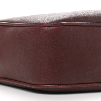 Saint Laurent Lambskin Monogram Lou Camera Bag Burgundy 5 of 14