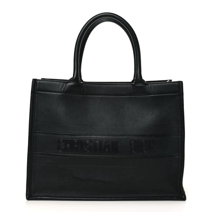 Christian Dior Calfskin Embossed Medium Book Tote Black 1 of 10
