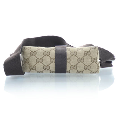 Gucci GG Monogram Buckle Belt Bag Dark Brown 6 of 13