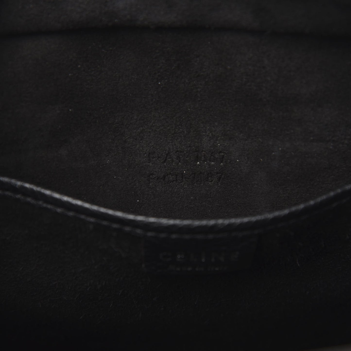 Drummed Calfskin Nano Luggage Black