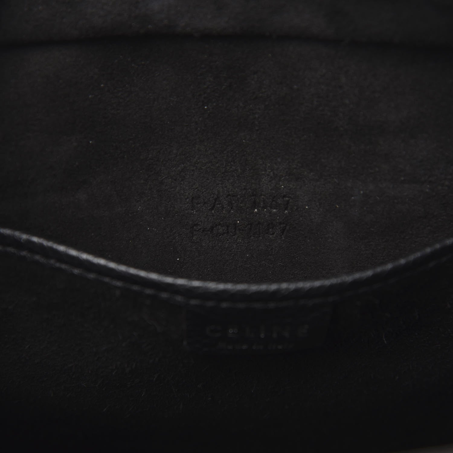 Celine Drummed Calfskin Nano Luggage Black 8 of 10