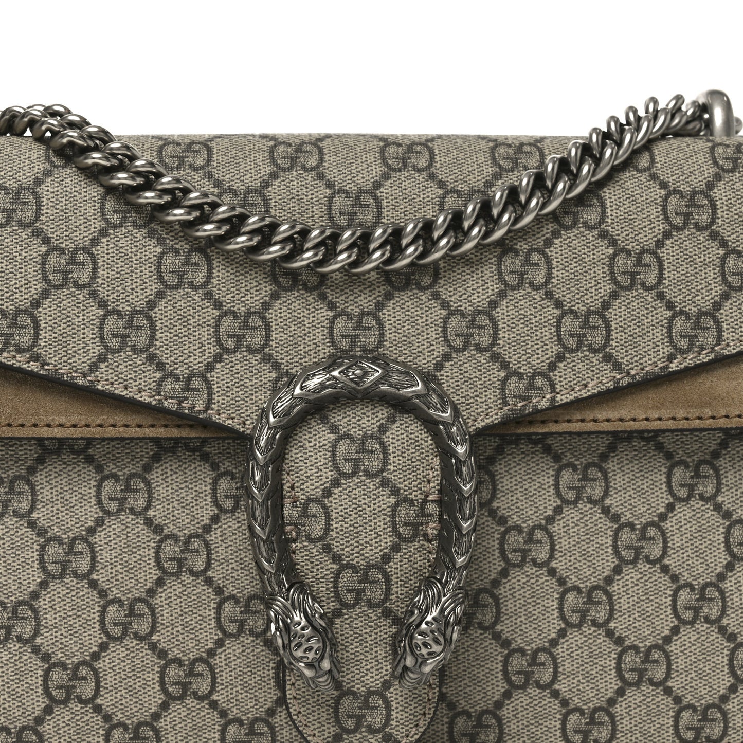 GG Supreme Monogram Small Dionysus Shoulder Bag Taupe