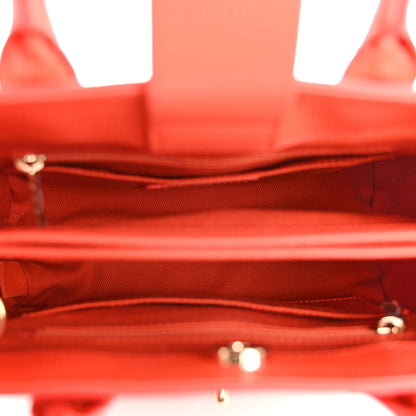 Chanel Grained Calfskin Mini Neo Executive Shopper Tote Red 5 of 11