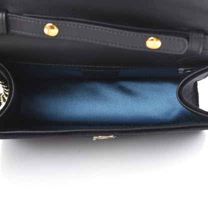 Gucci Velvet Crystal Square G Shoulder Bag Black 4 of 9