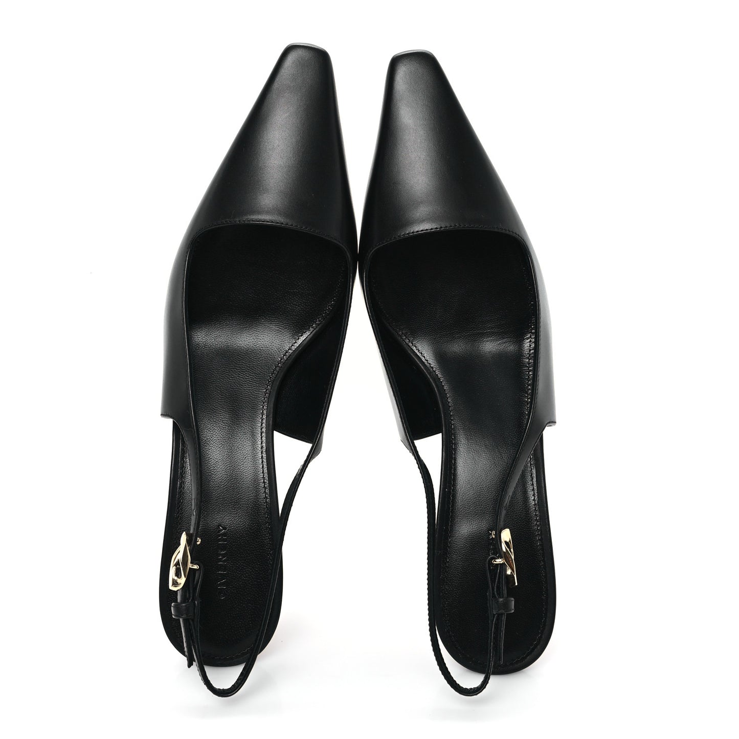 Calfskin G Cube 50mm Slingback Pumps 37 Black