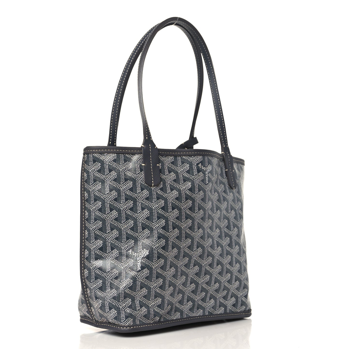 Goyardine Reversible Mini Anjou Grey