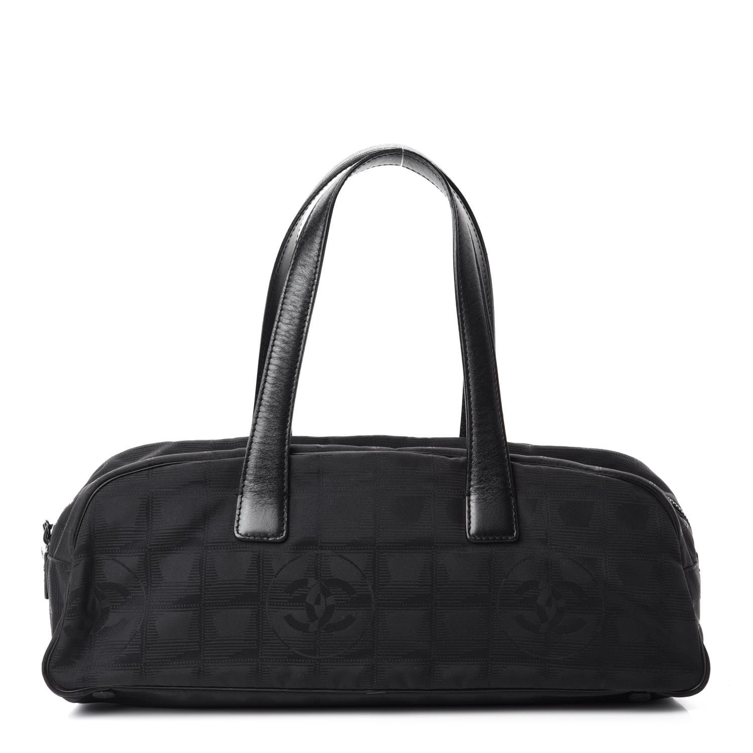 Chanel Nylon Travel Bowler Black 1 of 10