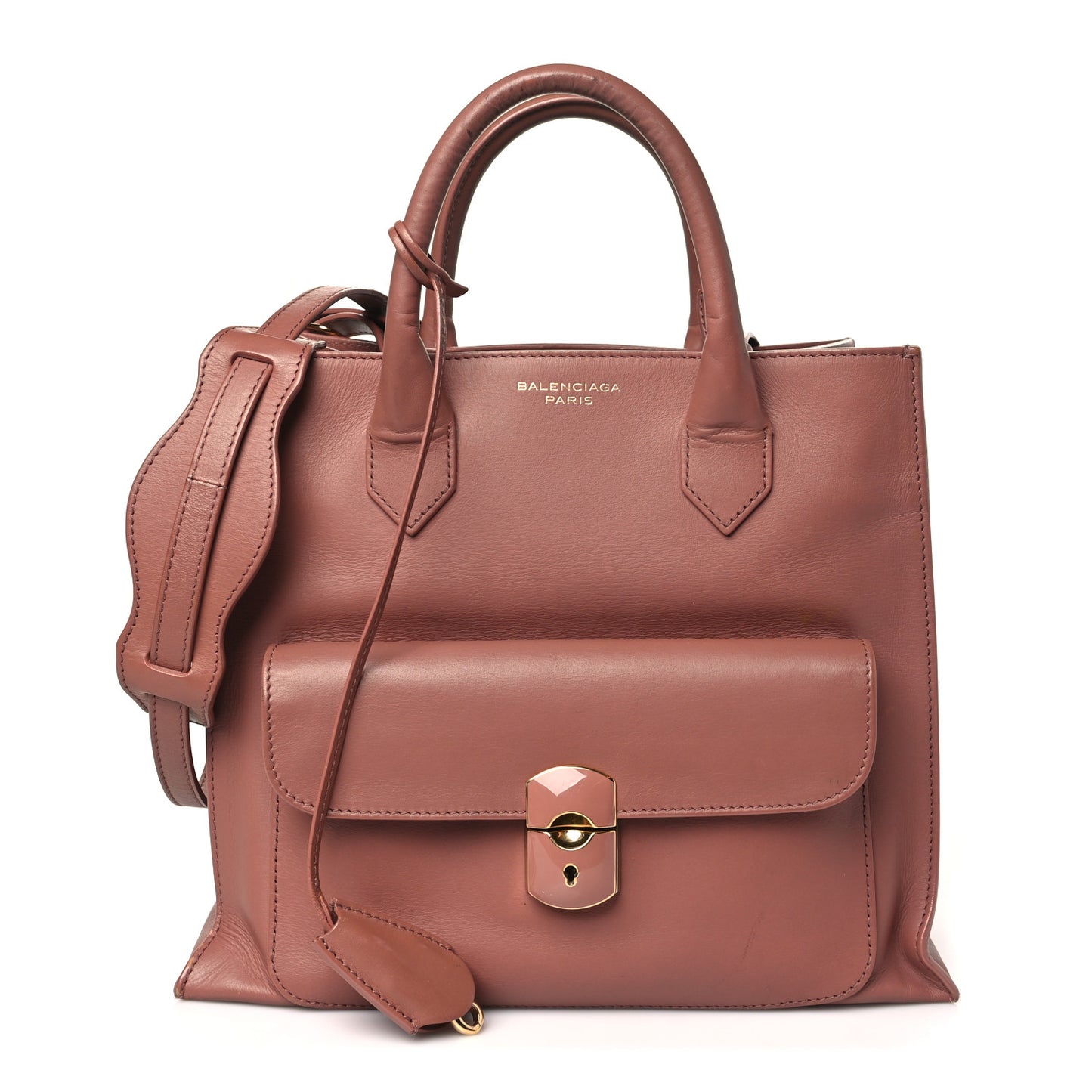 Calfskin Padlock All Afternoon Tote Pink