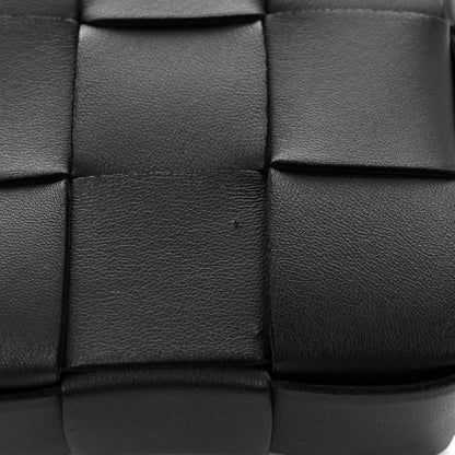 Bottega Veneta Lambskin Maxi Intrecciato Cassette Crossbody Bag Black 12 of 13