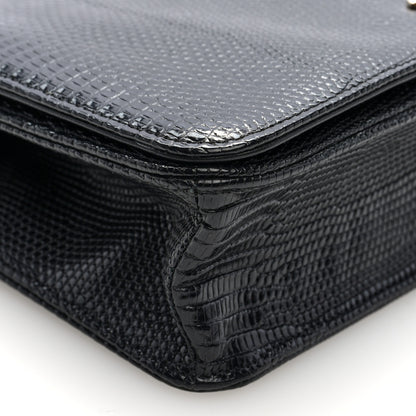 Chanel Lizard Small Single Flap Black 9 of 10