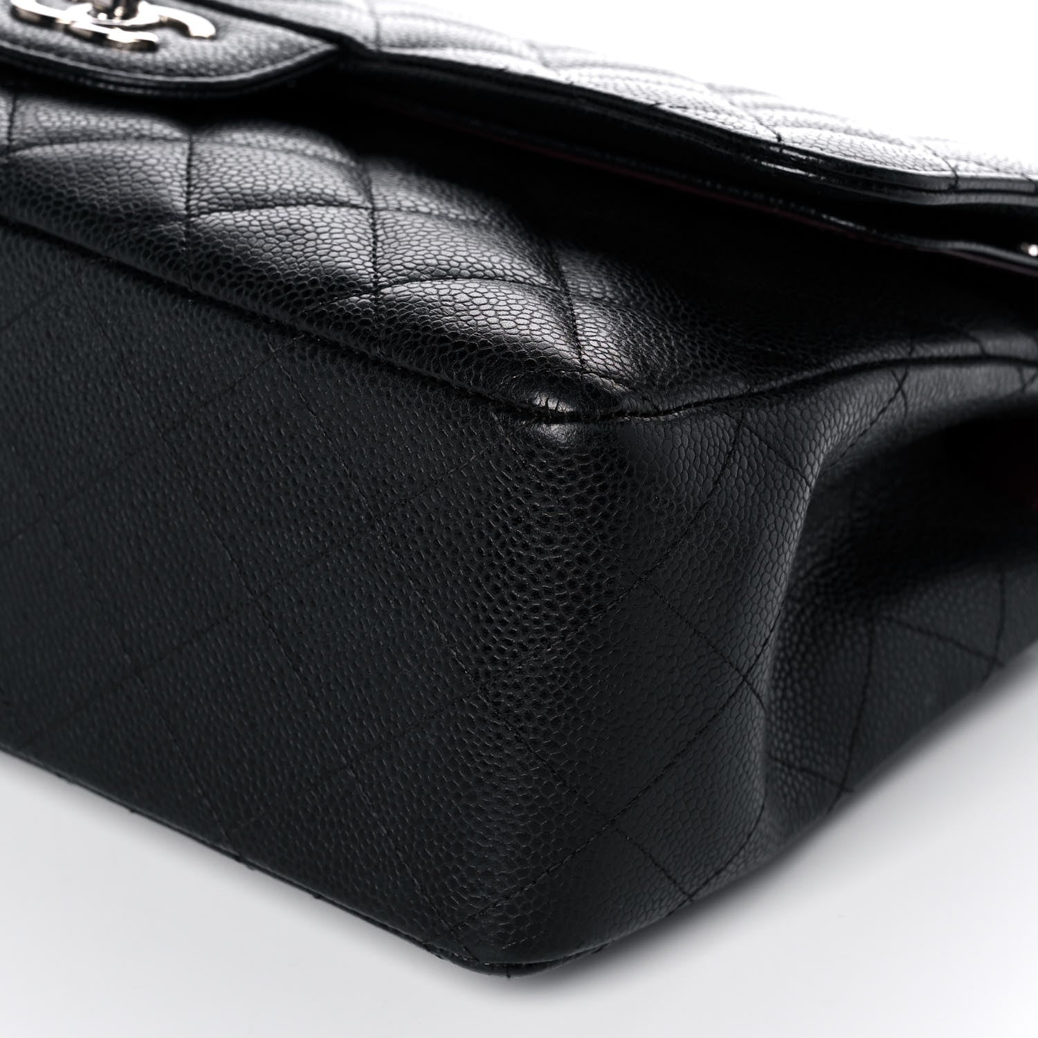 Chanel Caviar Quilted Jumbo Double Flap Black 9 of 11