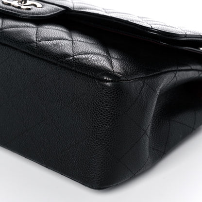 Chanel Caviar Quilted Jumbo Double Flap Black 9 of 11