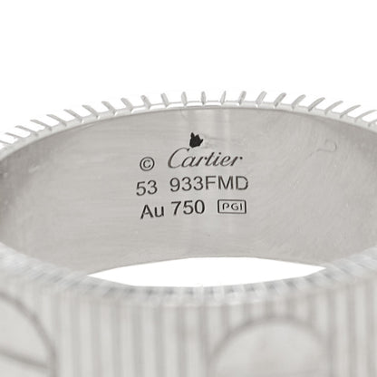 Cartier 18K White Gold 6.5mm LOVE Unlimited Ring 53 6.5 4 of 5