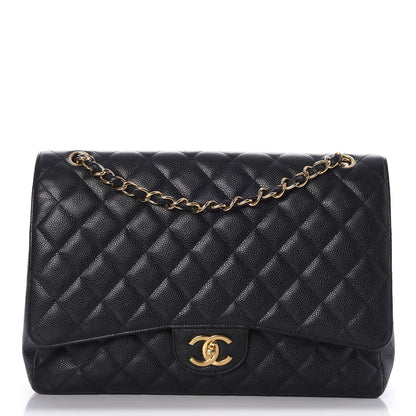 Chanel Caviar Quilted Maxi Double Flap Black 1 of 8
