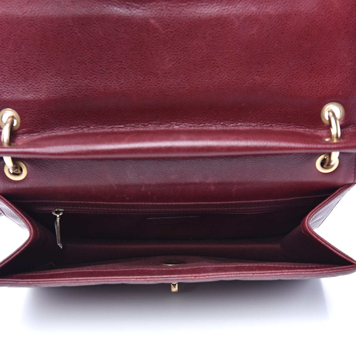Chanel Caviar Quilted Large Retro Class Flap Burgundy 4 of 18