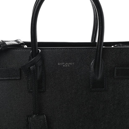 Saint Laurent Grained Calfskin Baby Sac De Jour Black 9 of 9