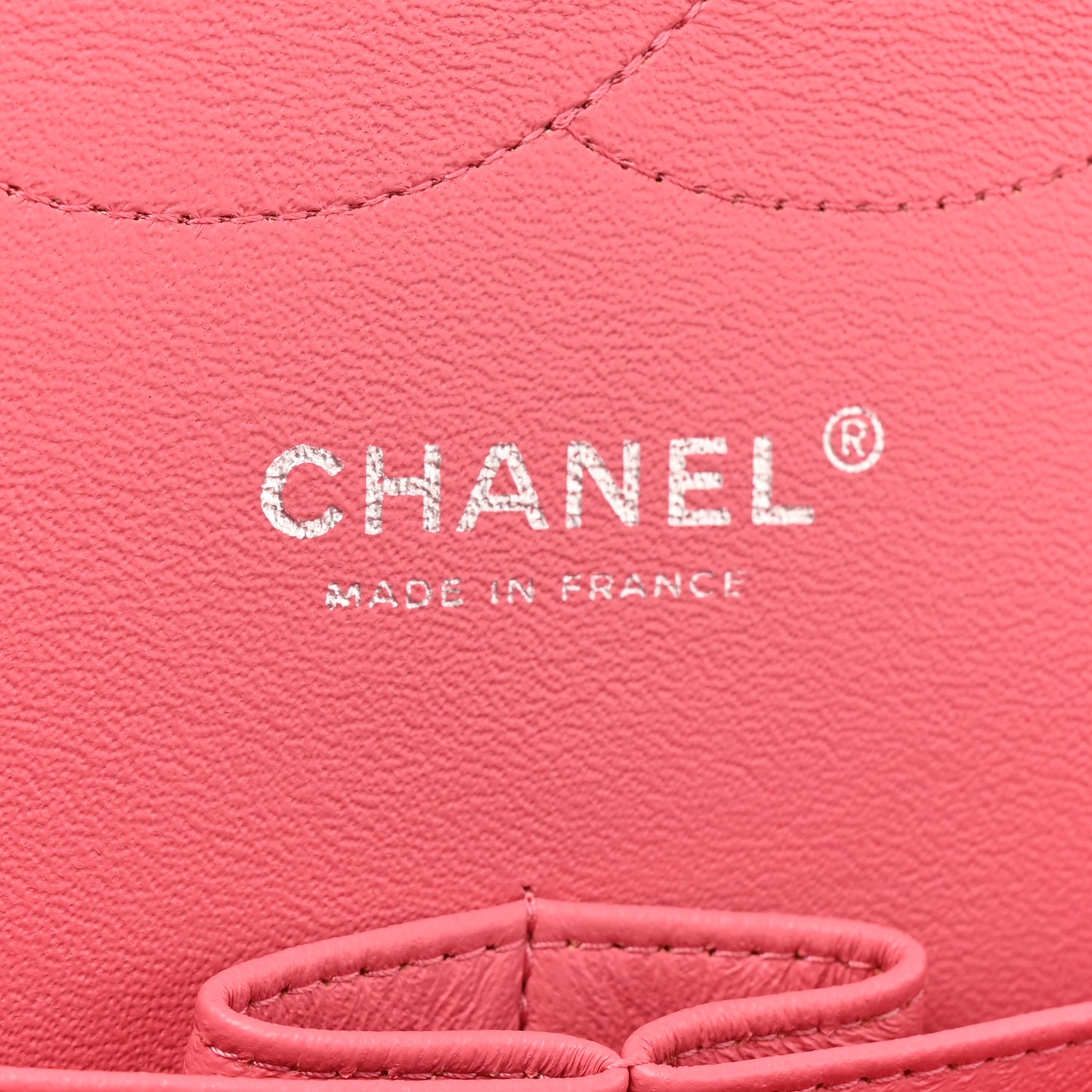 Lambskin Quilted Jumbo Double Flap Pink