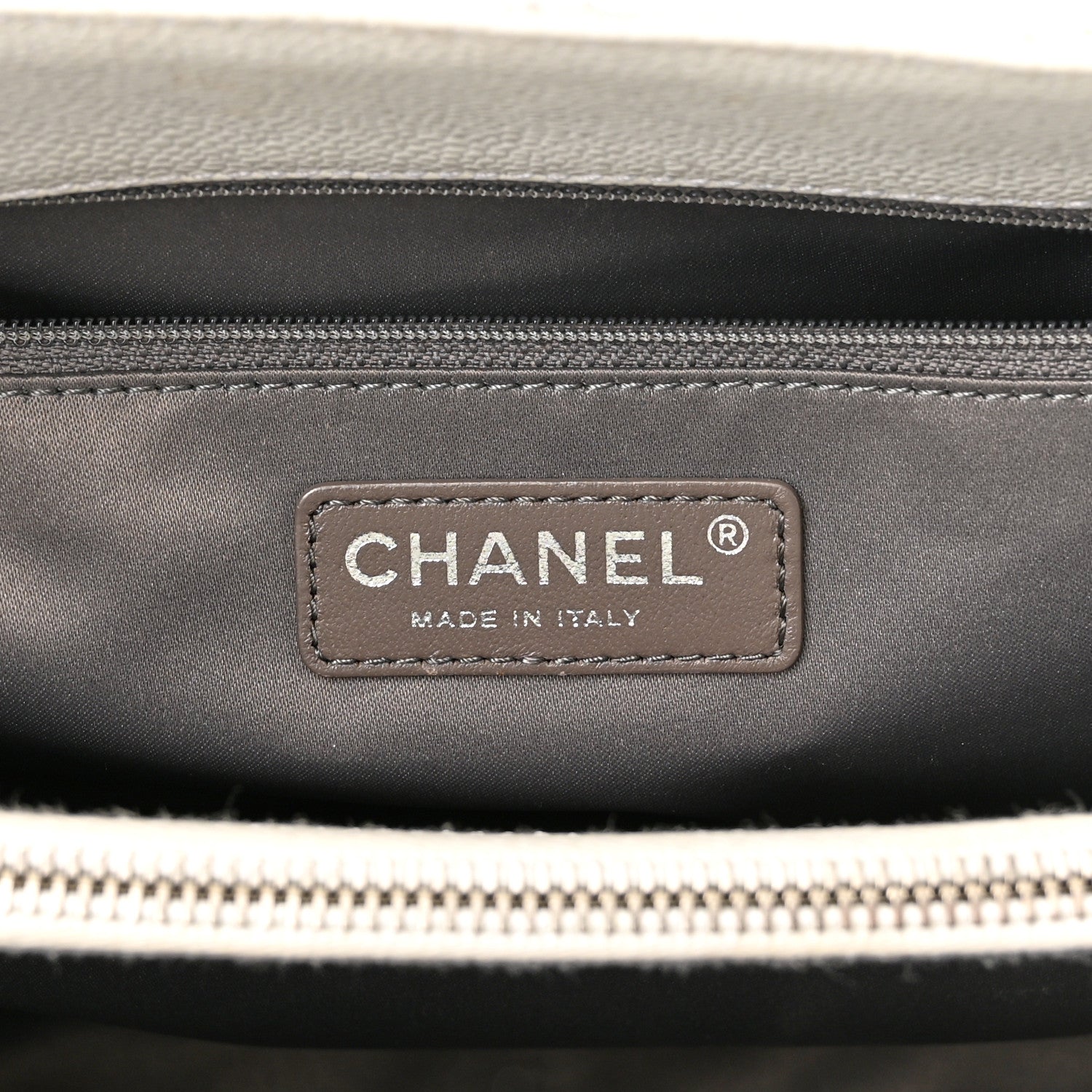 Chanel Caviar Quilted Grand Shopping Tote GST White 6 of 15