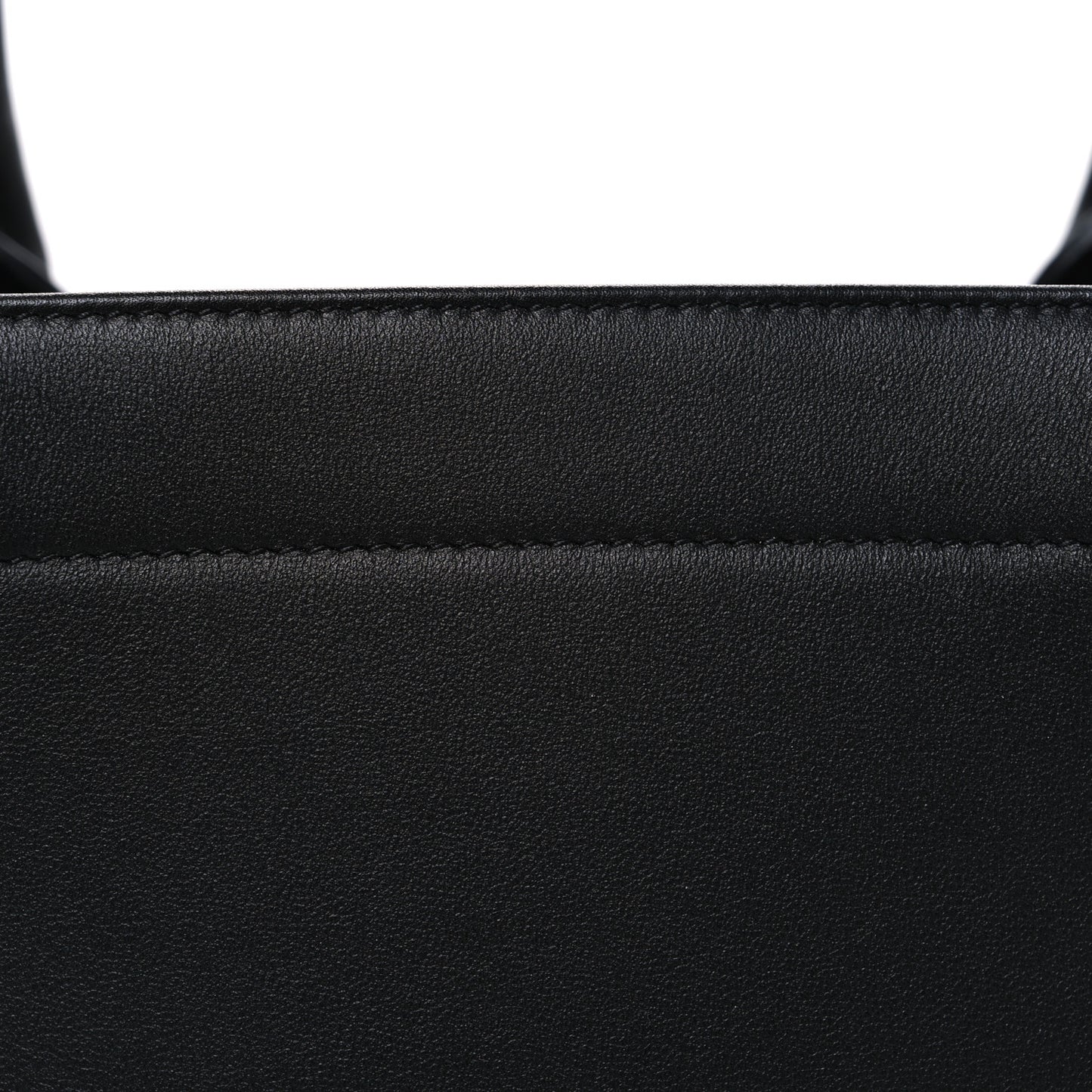 Calfskin Embossed Medium Book Tote Black