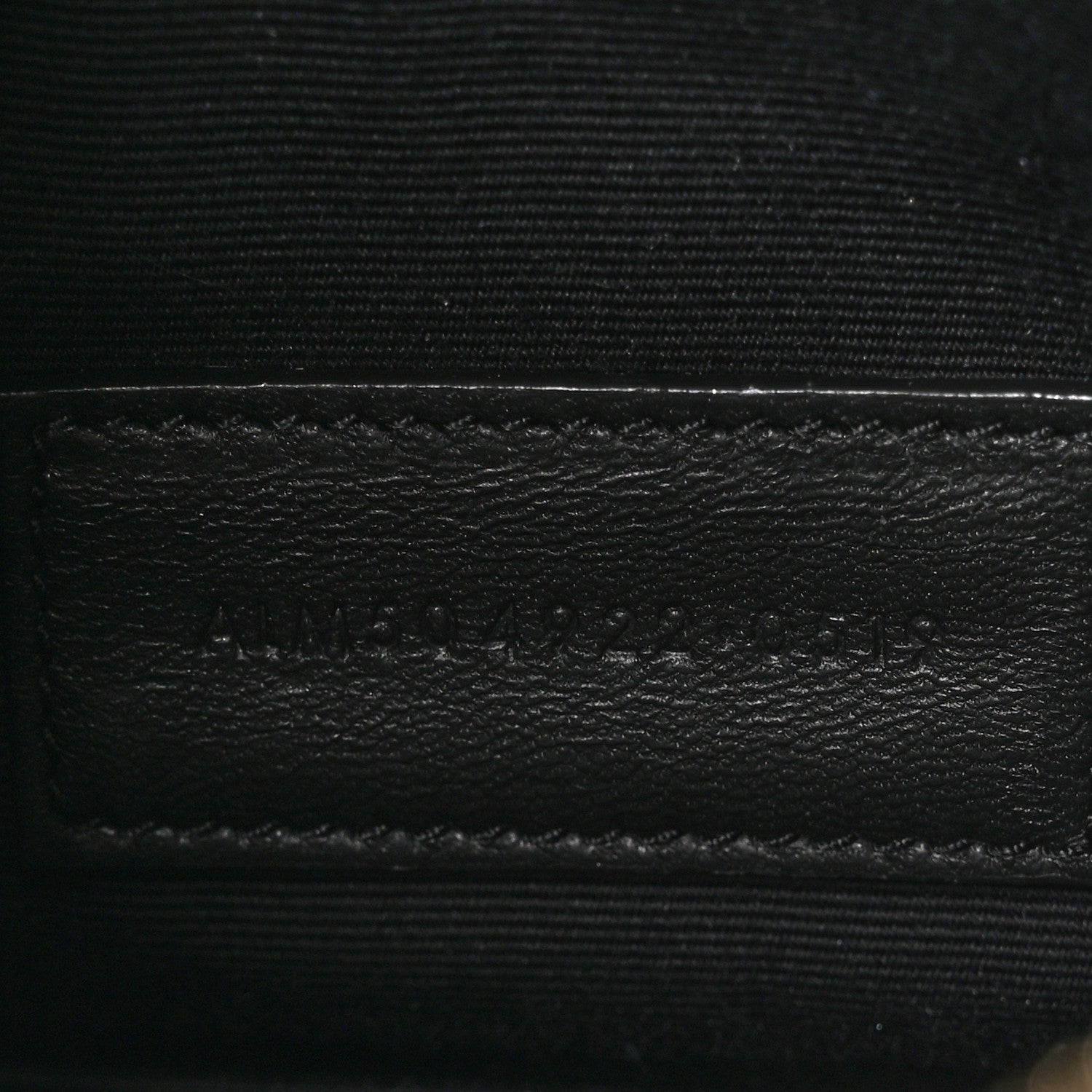 Saint Laurent Grain De Poudre Chevron Monogram Bill Pouch Dusty Grey 7 of 8