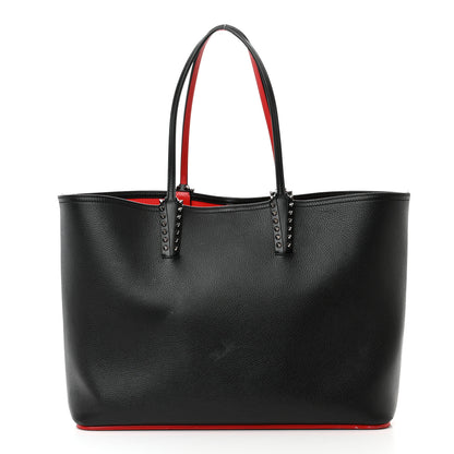 Christian Louboutin Calfskin Spikes East West Cabata Tote Black 3 of 19