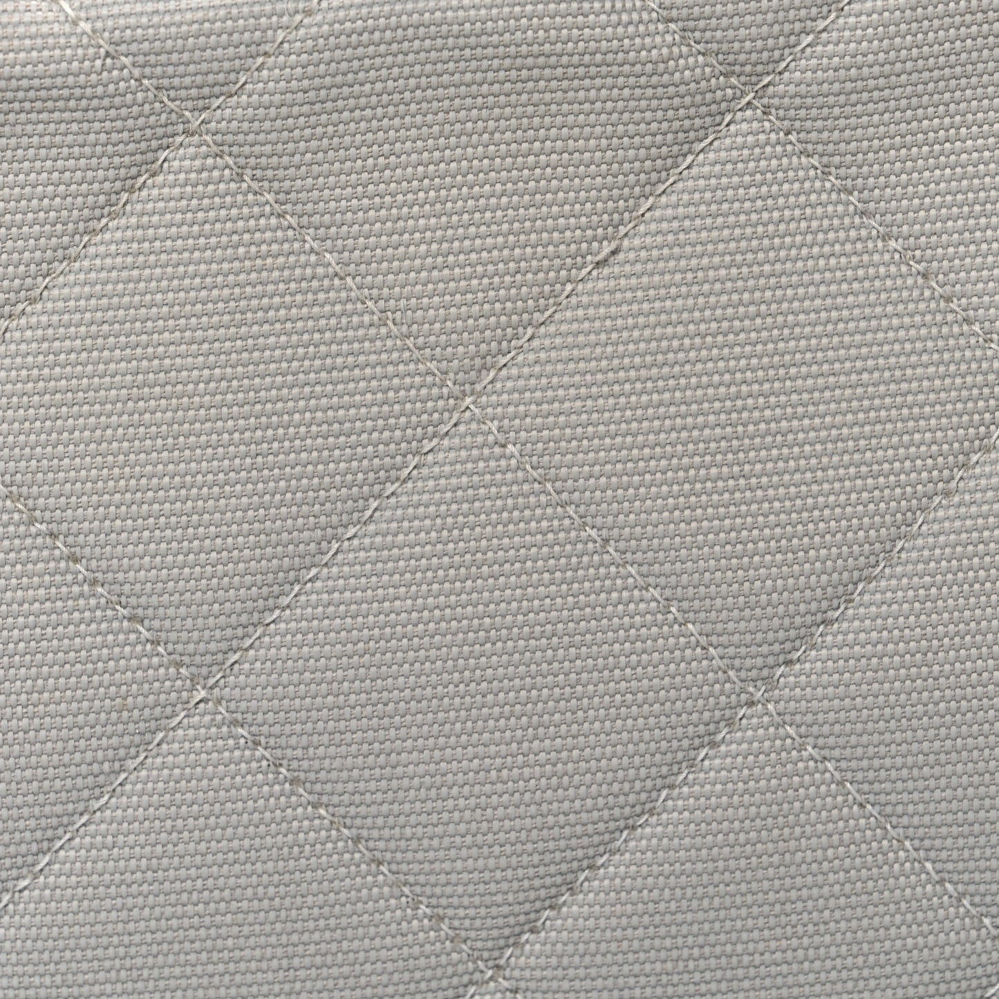 Canvas Quilted Sport Shoulder Bag Grey White