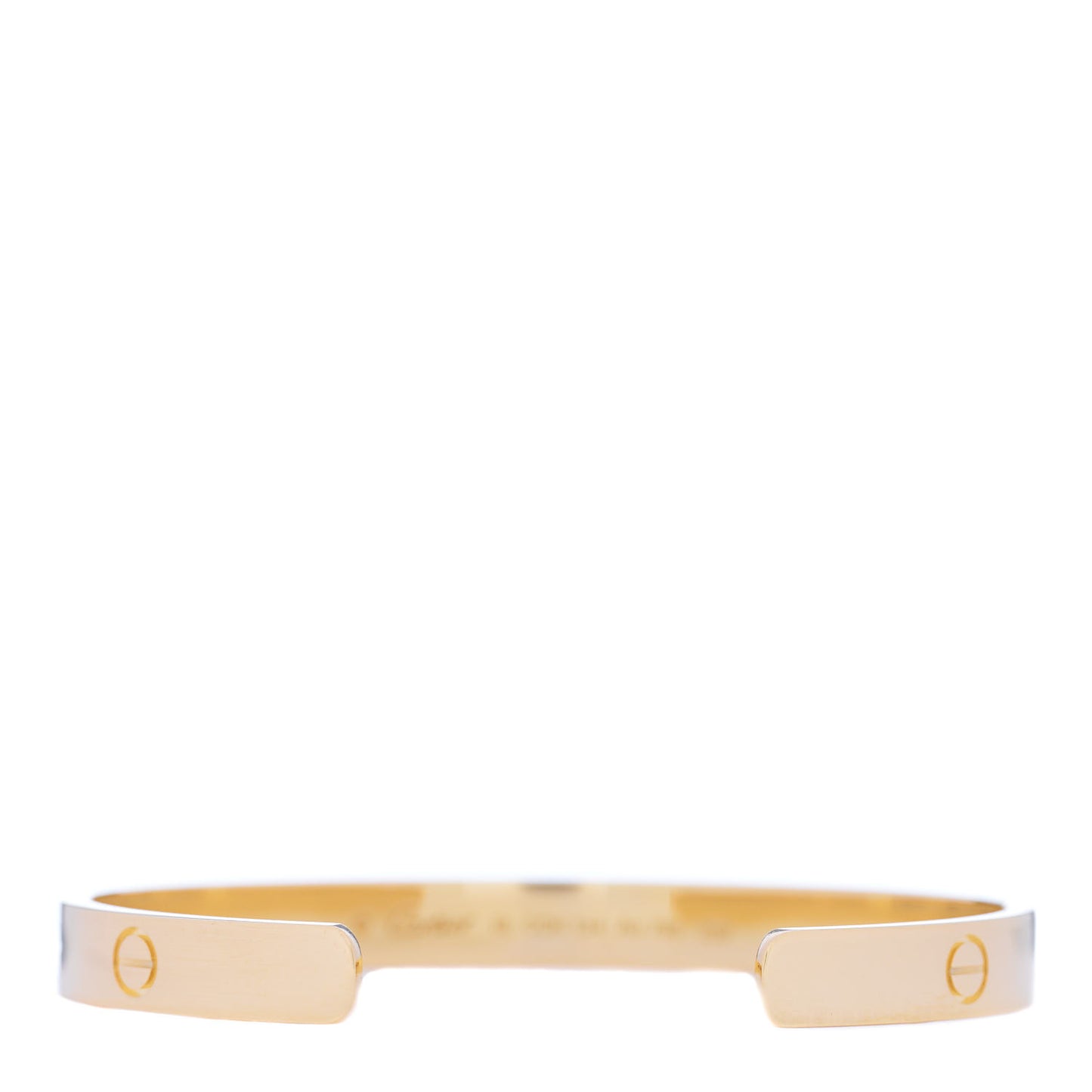 18K Yellow Gold LOVE Cuff Bracelet 18