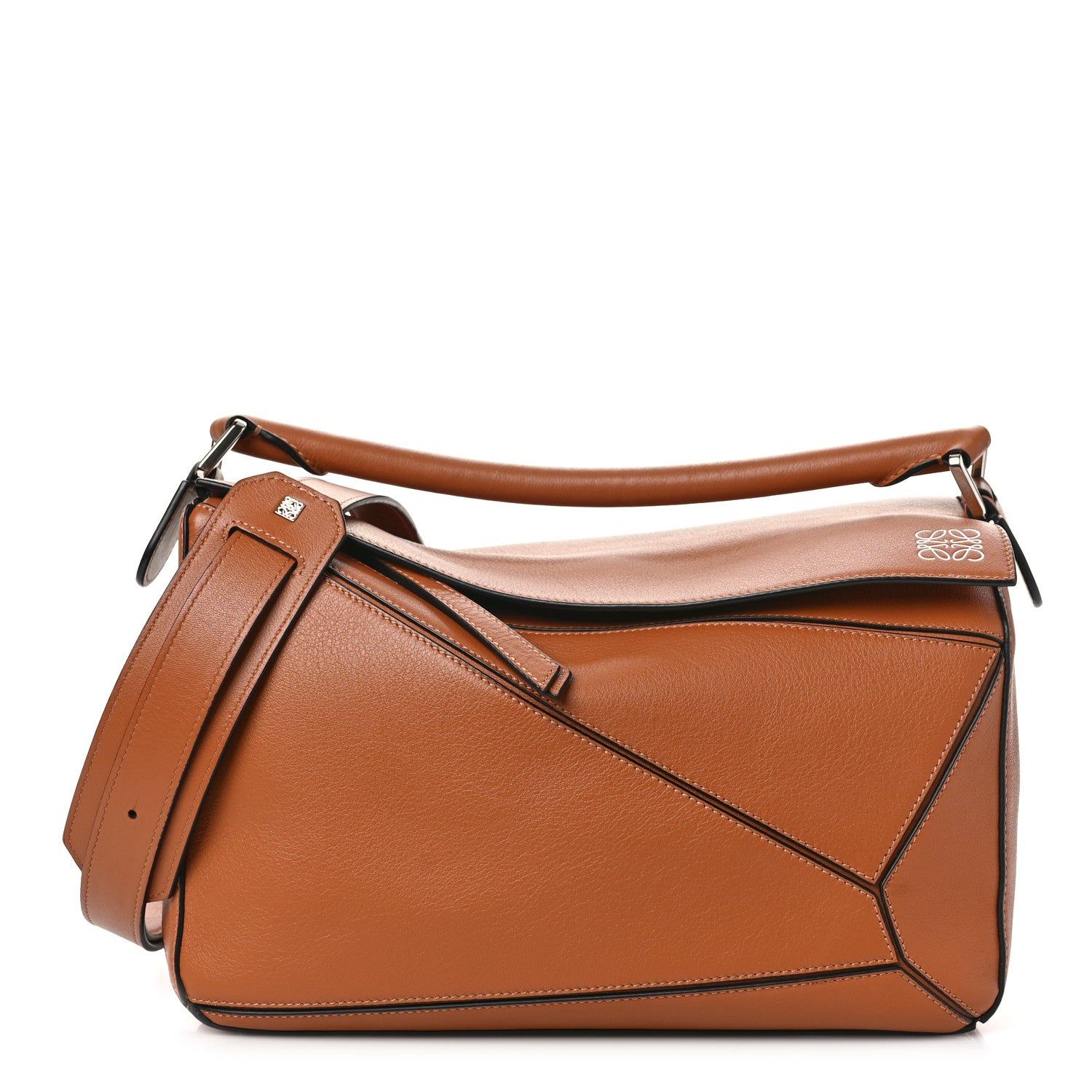 Loewe Calfskin Medium Puzzle Bag Tan 1 of 9