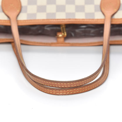Louis Vuitton Damier Azur Neo Neverfull MM Rose Ballerine 17 of 22