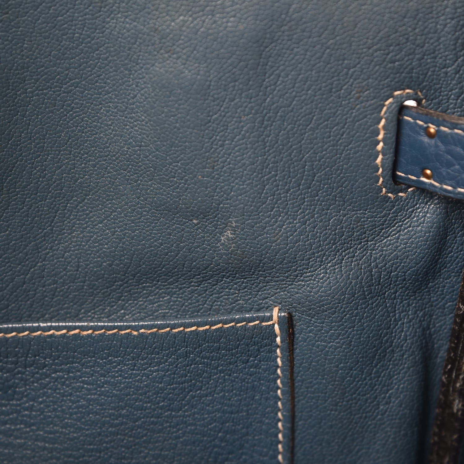 Hermes Taurillon Clemence Birkin 35 Bleu Thalassa 19 of 44