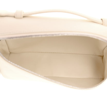 Loro Piana Grained Calfskin L19 Extra Pocket Pouch Whisper White 5 of 9