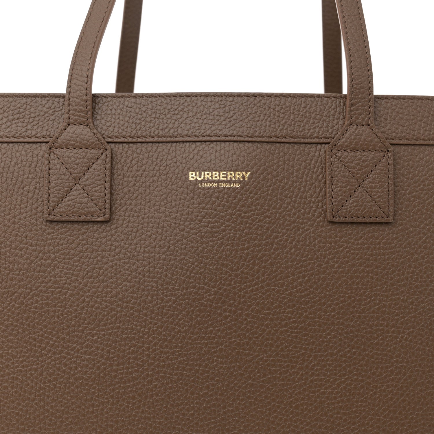 Burberry Grainy Calfskin Medium London Tote Bag Earth 9 of 12